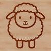 Cute Cartoon Sheep Image A simple line drawing of a sheep in a farm setting.