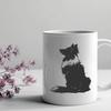 Shetland Sheepdog Breed Illustration A sitting Shetland sheepdog breed dog animal illustration.