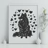 Stunning Shetland Sheepdog - Laser Engraver DXF