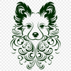 Ornate Shetland Sheepdog DXF