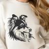 Beautiful Shetland Sheepdog - Glowforge SVG