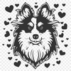 Unique Shetland Sheepdog In SVG & DXF