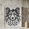 Ornate Dog In SVG - For Free Download, Commercial Use