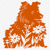 Artistic Shetland Sheepdog Drawing - Free DXF Download