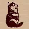 Sitting Shiba Dog Breed Vector Art A sitting Shiba Inu dog breed illustration in vector format.