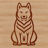 Adult Shiba Inu Illustration An SVG vector illustration of an adult Shiba Inu in a sitting position.