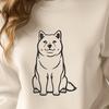 Free Unique Shiba Inu Clipart DXF - Commercial Use