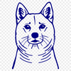 Unique Dog Stencil - Free PNG