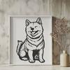 Artistic Shiba Inu In PDF And PNG