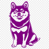 Artistic Shiba Inu Clip Art - Free DXF Download