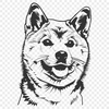 Unique Dog Vector Art - Free DXF