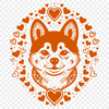 Artistic Shiba Inu In PNG Format - Free Download