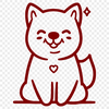 Unique Shiba Inu Printable Image DXF - Free Download