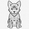 Creative Sitting Shiba Inu SVG