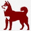 Standing Shiba Inu Vector Drawing - Free PNG