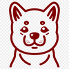 Free Free Shiba Inu Vector Image