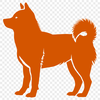 Beautiful Standing Shiba Inu Clip Art