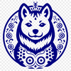 Creative Shiba Inu PNG - For Sublimation Project