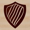 A defensive shield made from metal or wood, suitable for various crafting and design projects.