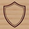 Vector shield illustration in SVG format, suitable for digital design and cutting projects.