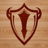 A vector shield design with geometric patterns and lines, suitable for cutting machines and laser cutters.