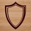 A vector shield design suitable for various applications, including cutting machines like Cricut.