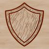 A geometrically precise shield design in vector format, ideal for cutting machines and laser cutters.