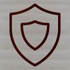 Illustrative shield design in vector format for graphic design and crafting projects.