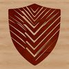 A protective shield with a solid design, suitable for graphic designs and cutting projects.
