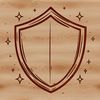 A detailed illustration of a shield with intricate design elements, suitable for vector art projects.