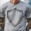 Metal and Leather Defense Shield Icon A protective shield made of metal and leather, designed for defense in battle.
