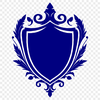A decorative shield with intricate details, suitable for vector art designs.