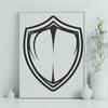 Medieval Shield Clip Art A graphic representation of a medieval-style shield, designed as a scalable vector image.