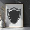 Unique Shield Digital Drawing - Free PNG Download