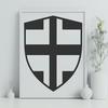 Vector shield icon for graphic design and digital projects Vector shield icon designed for graphic design projects