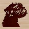 Free SVG Vector of a Shih Tzu Head A detailed vector illustration of a Shih Tzu's head, suitable for various designs and projects.