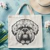 Free Vector Image of a Small Dog Breed A small breed dog with a distinctive head and face, suitable as clip art for various digital designs.