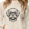 Friendly Shih Tzu Portrait A portrait of a friendly Shih Tzu dog with its head held high.
