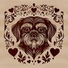 Fluffy Face - Adorable Shih Tzu Breed A small, fluffy dog breed with an ornate head shape.