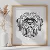 Beautiful Dog - Laser Engraver DXF