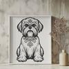 Stunning Dog - Laser Engraver DXF