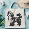 Unique Standing Shih Tzu Vector Craft File