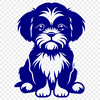 Sitting Shih Tzu Vector Art - Free PDF