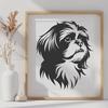 Free Unique Shih Tzu Vector Drawing DXF - Commercial Use