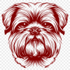 Artistic Shih Tzu Clipart - Free SVG