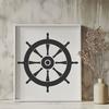 Artistic Ships Wheel - Laser SVG