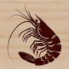 Marine Crustacean Illustration A detailed illustration of a small marine crustacean with a shell and multiple legs.