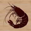 Crustacean Delight Vector Illustration A simple illustration of a shrimp, a type of small crustacean seafood animal.