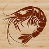 Colorful Shrimp Vector Illustration An illustrated shrimp in vector format for graphic design and printing.