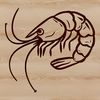 Crustacean Graphics and Illustration A small crustacean with a long tail and claws, often used as food in seafood dishes.
